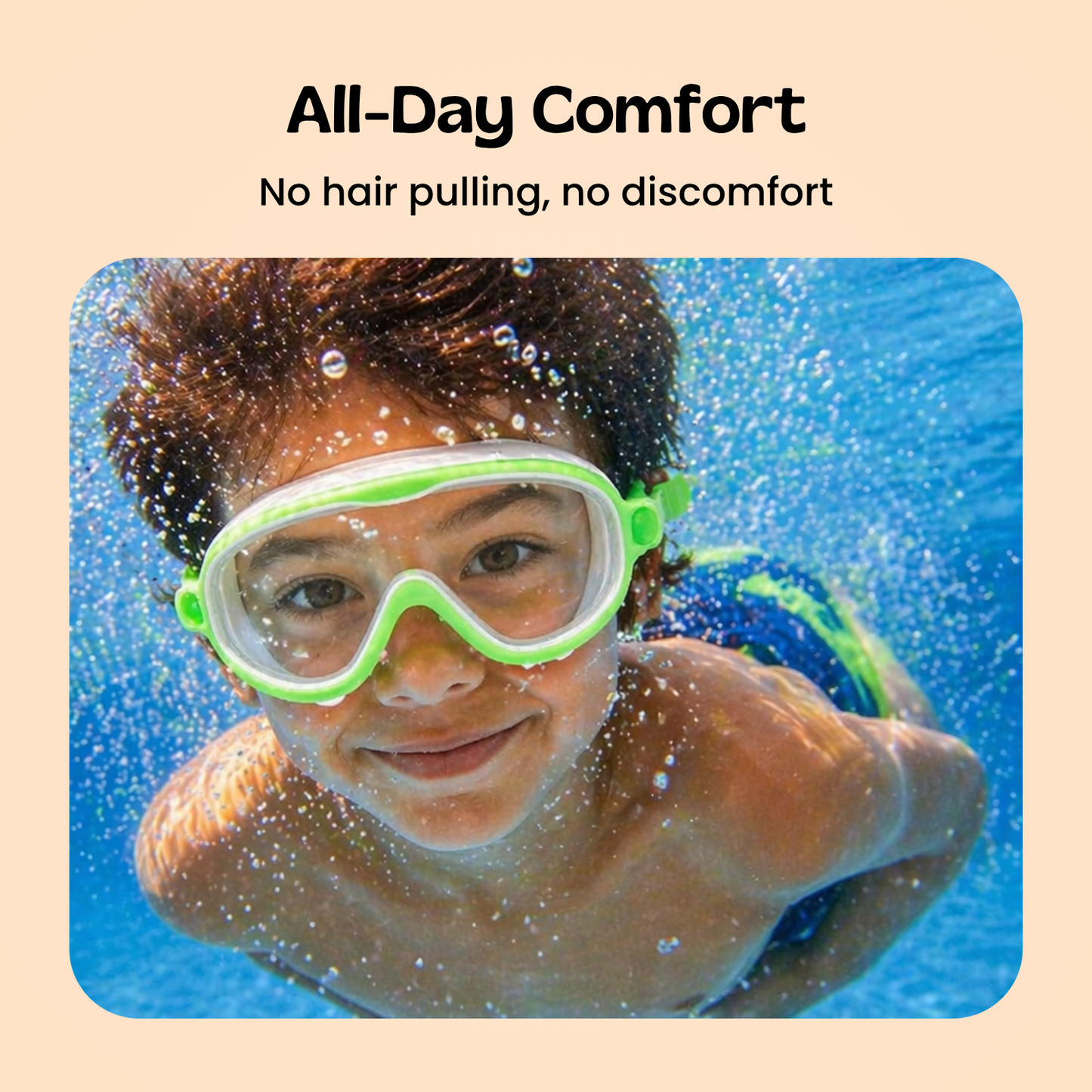 Easy-Wear Kids Swim Goggles