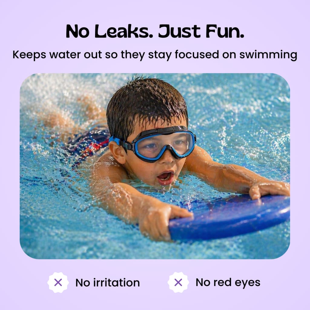 Easy-Wear Kids Swim Goggles