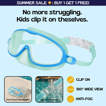 Easy-Wear Kids Swim Goggles