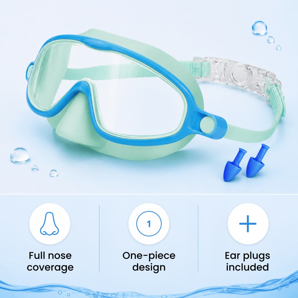 Easy-Wear Kids Swim Goggles